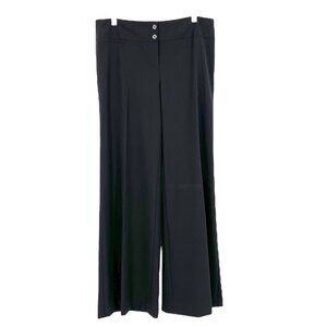 Calvin Klein Womens Wide Leg Pants Size 10 Black NWT